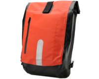 Sacoche de vélo, imperméable, rouge / noir