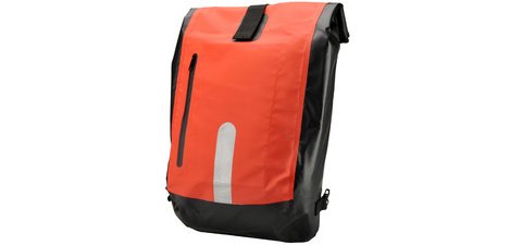 Sacoche de vélo, imperméable, rouge / noir