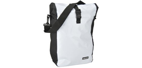 Sacoche de vélo Coursier, blanc / noir