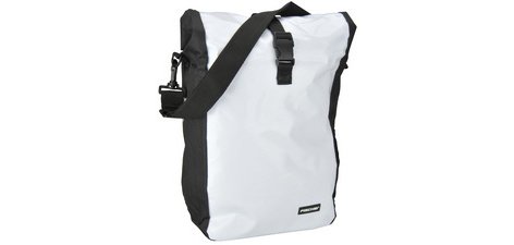 Sacoche de vélo Coursier, blanc / noir