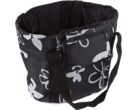 Sac de courses pour guidon de vélo, noir / blanc