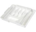 Garniture de tiroir 'franca', extensible, blanc