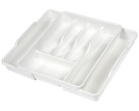 Garniture de tiroir 'franca', extensible, blanc