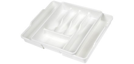 Garniture de tiroir 'franca', extensible, blanc