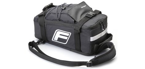 Sac pour porte-bagage de vélo 2 en 1, noir