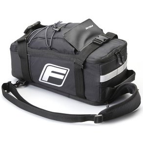 Sac pour porte-bagage de vélo 2 en 1, noir