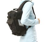 Sac pour porte-bagage de vélo 2 en 1, noir