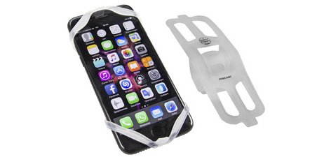 Support smartphone pour vélo en silicone, blanc