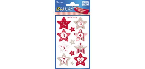 Avery Zweckform ZDesign Stickers calendrier de l'Avent