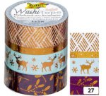 Rubans autocollants Noël Washi-Tape HOTFOIL CUIVRE II