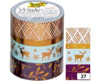 Rubans autocollants Noël Washi-Tape HOTFOIL CUIVRE II