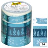 Rubans autocollants Noël Washi-Tape HOTFOIL BLEU GLACE