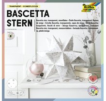 Feuilles de papier pour étoile Bascetta transparente