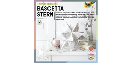 Feuilles de papier pour étoile Bascetta transparente