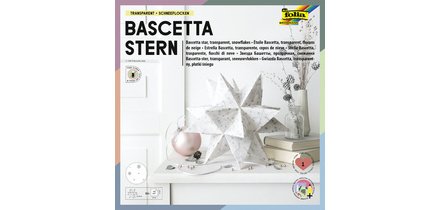 Feuilles de papier pour étoile Bascetta transparente