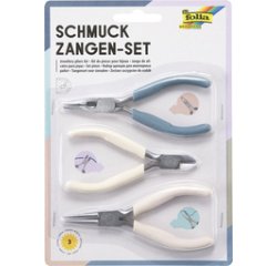 Set de pinces pour pierres décoratives, 3 pièces, bleu