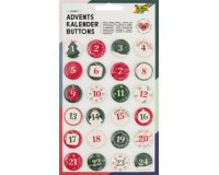 'Buttons' voor adventskalender in staalplaat