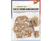 Etiquette cadeau 'Noël Hotfoil', avec ficelle