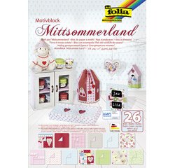 Bloc en papier à motifs 'Milieu de l'été', 240 x 340