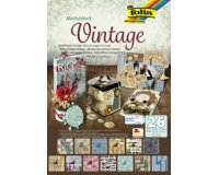 Bloc en papier à motifs 'Vintage', 240 x 350 mm