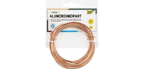 Fil de bricolage en aluminium, 2 mm x 5 m