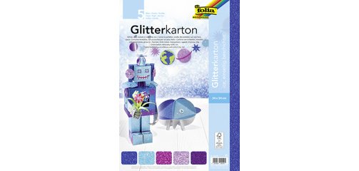 Carton à paillettes 'Ice', 240 x 340 mm, 300 g/m2