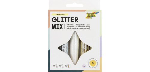 Set de paillettes avec colle déco incluse, couleurs