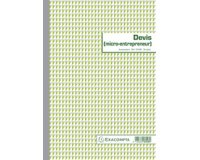 Manifold Quotation Micro-entrepreneur 29.7x21cm 50 self-copying duplicate sheets - text FR
