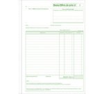 Manifold Quotation Micro-entrepreneur 29.7x21cm 50 self-copying duplicate sheets - text FR