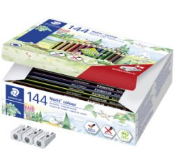Crayon de couleur Noris Colour,boîte carton de 144