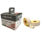 rillstab Etiquettes en rouleau, 57 x 32 mm, blanc