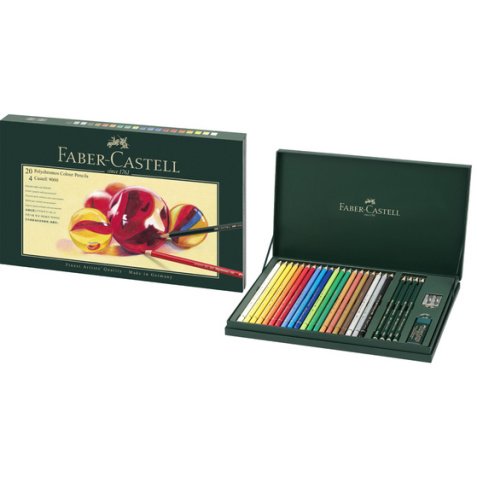 FABER-CASTELL Crayon de couleur POLYCHROMOS, étui cadeau