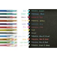 Stylo roller gel-inkt Hybrid Dual Metallic, set