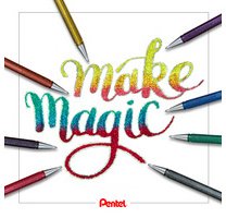 Stylo roller à encre gel Hybrid Dual Metallic, par 4