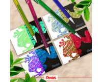 Stylo roller à encre gel Hybrid Dual Metallic, set