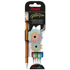 Stylo roller à encre gel Hybrid Dual Metallic, set