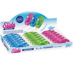 Roller de colle SLIDE, 6 mm x 8 m, présentoir de 18