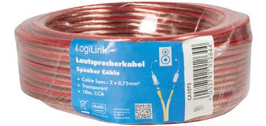 Câble pour haut-parleurs, 2 x 2,5 mm2, 50 m