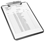 Porte-bloc, A4, en polystyrène