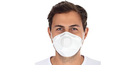 Masque de protection respiratoire FFP3 avec soupape