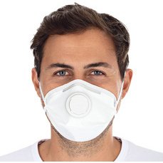 Masque de protection respiratoire FFP3 avec soupape