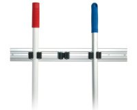 Porte-balai TRIO, rail aluminium pour 3 manches