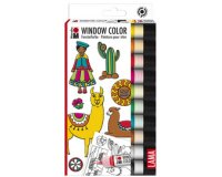 KiDS Window Color 'LAMA', set, 10 x 25 ml