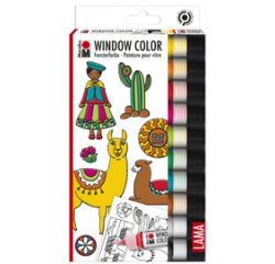 KiDS Window Color 'LAMA', set, 10 x 25 ml