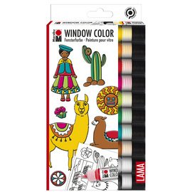 KiDS Window Color 'LAMA', set, 10 x 25 ml