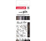 PIN Technical Felt 'Hand Lettering', set of 5