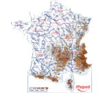 Gabarit carte de France, contenu: 2 pièces