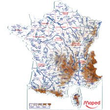 Gabarit carte de France, contenu: 2 pièces