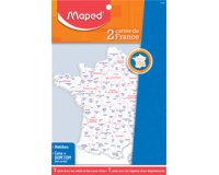 Sjabloon kaart van Frankrijk, inhoud: 2 stuks.