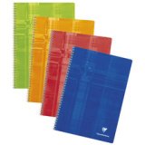 Cahier reliure intégrale 17x22 cm 120 pages grands carreaux - Assortis